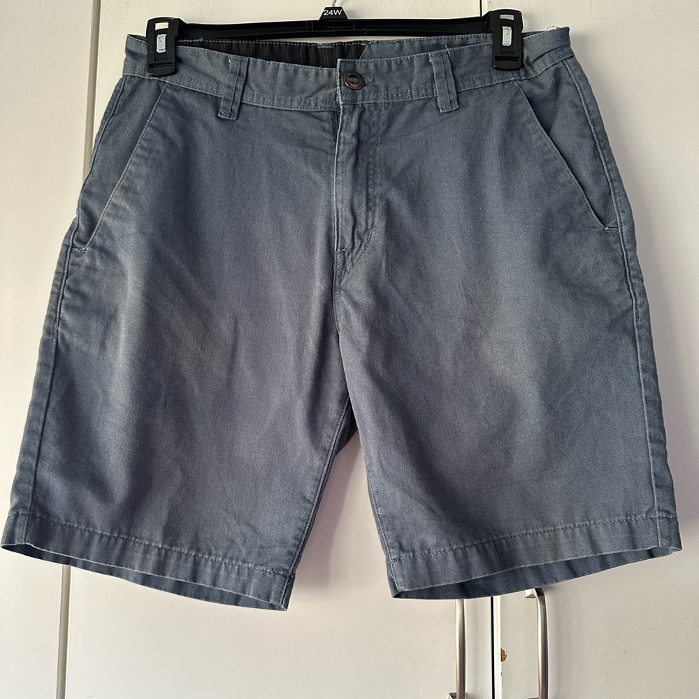 🌊 Volcom Gray Chino Shorts Size 34 Casual Skate Surf Style